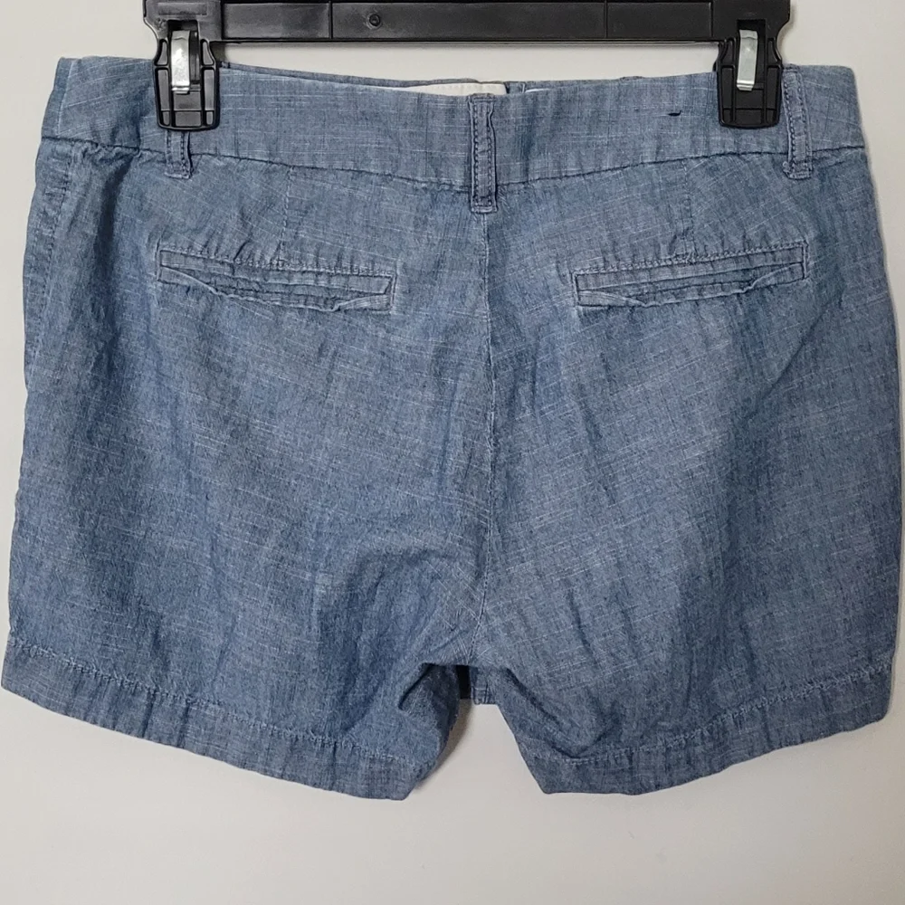 J. Crew Women's Chambray Nautical Preppy 4in Inseam Shorts Size 2